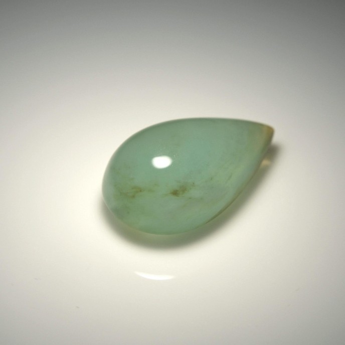 Natural Peru Opal 10.67 Carats Aqua Blue Green Pear Cabochon 21x12 mm Loose Gemstone - Image 3