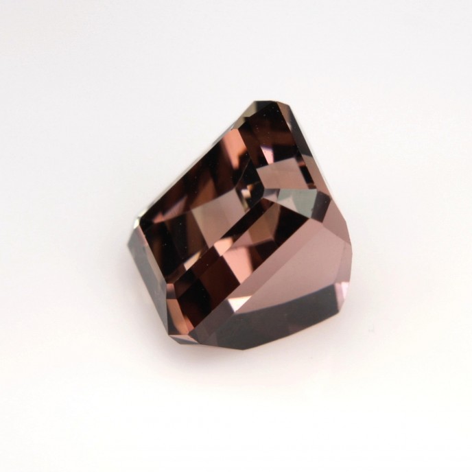 Natural Tourmaline 1.89 Carats Champagne Pink Emerald 7x5 mm Loose Gemstone - Image 3