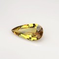 Natural Sapphire 1.34 Carats Golden Yellow with Green Tint Pear 10x5 mm Loose Gemstone - Image 1
