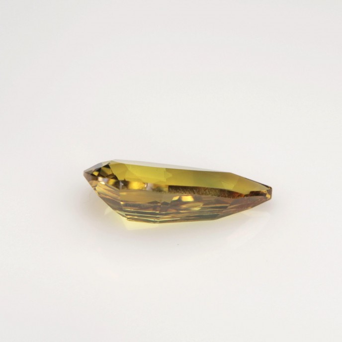 Natural Sapphire 1.34 Carats Golden Yellow with Green Tint Pear 10x5 mm Loose Gemstone - Image 4