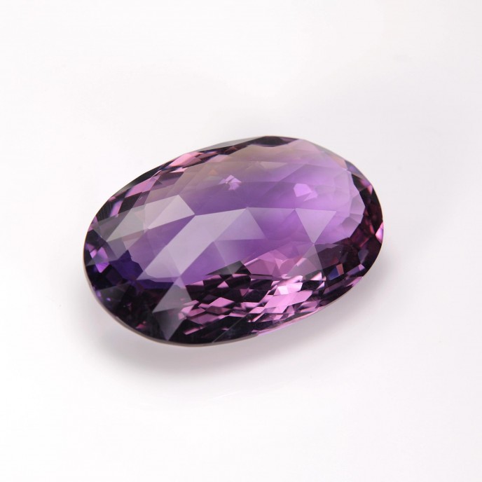 Natural Ametrine 71.12 Carats Purple to Mild Yellow Oval Checker 37x24 mm Loose Gemstone - Image 6