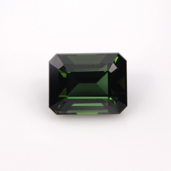Natural Tourmaline 2.27 Carats Forest Green Emerald 8x6 mm Loose Gemstone - Image 4