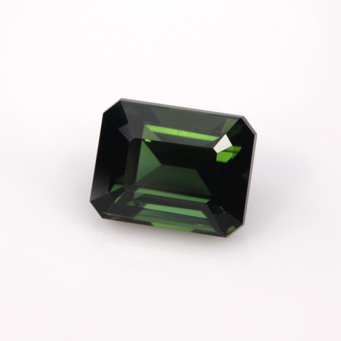 Natural Tourmaline 2.27 Carats Forest Green Emerald 8x6 mm Loose Gemstone - Image 5