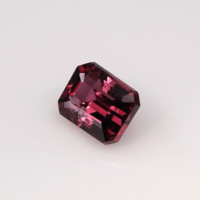 Natural Ruby 0.38 Carats Purplish Red Emerald 4x3 mm Loose Gemstone - Image 1