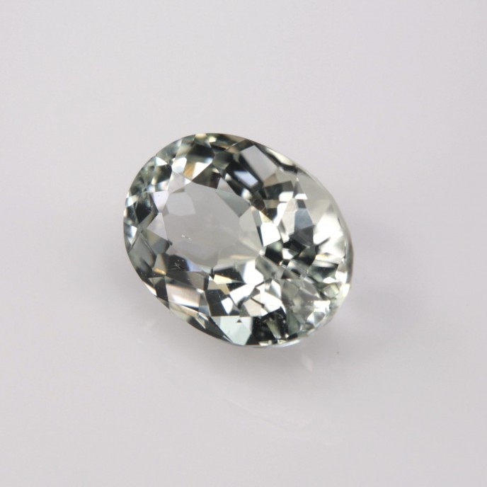Natural Tourmaline Acrolite 1.88 Carats White Oval 9x6 mm Loose Gemstone - Image 3