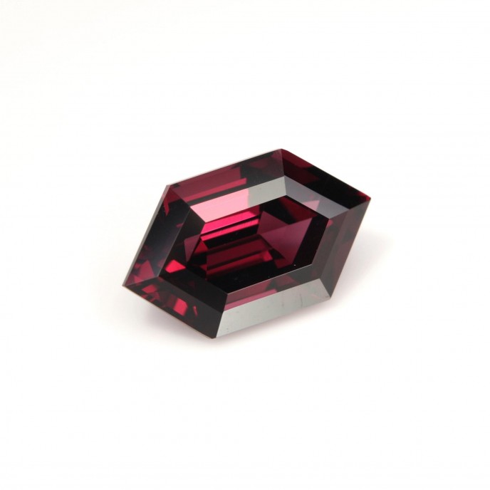 Natural Rhodolite Garnet 3.58 Carats Purplish Red Fancy  12x7 mm Loose Gemstone - Image 1