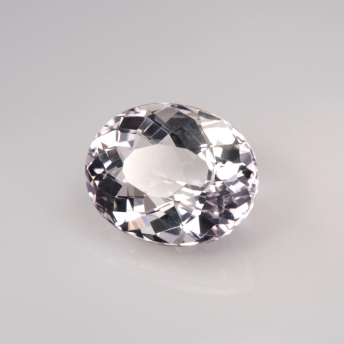 Natural Beryl 2.97 Carats White Oval 10x8 mm Loose Gemstone - Image 1