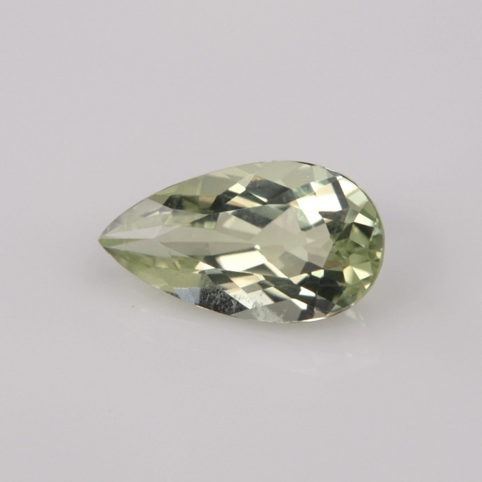 Natural Amblygonite 1.08 Carats Yellowish Green Pear 9x5 mm Loose Gemstone - Image 5