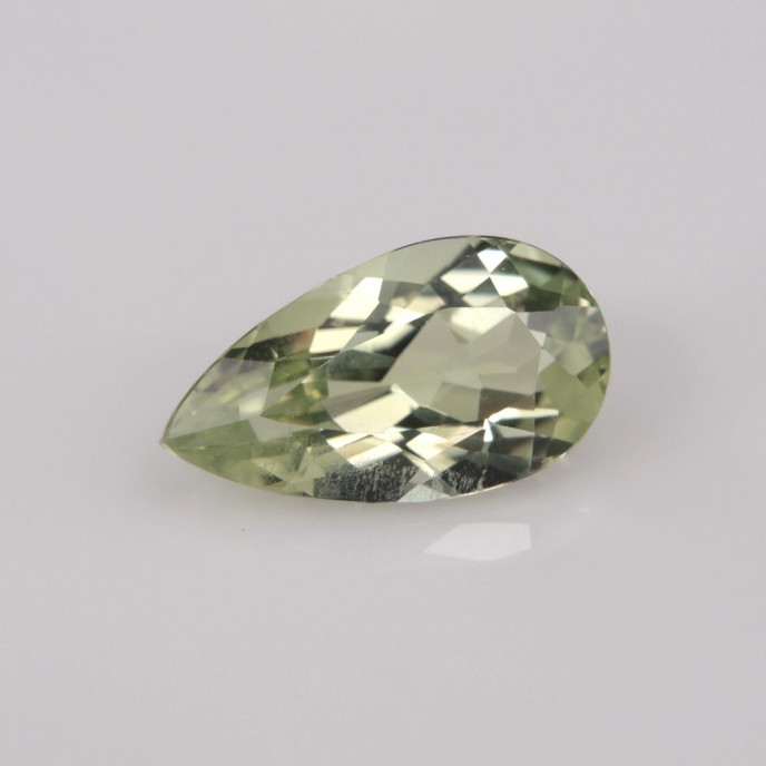 Natural Amblygonite 1.08 Carats Yellowish Green Pear 9x5 mm Loose Gemstone - Image 7