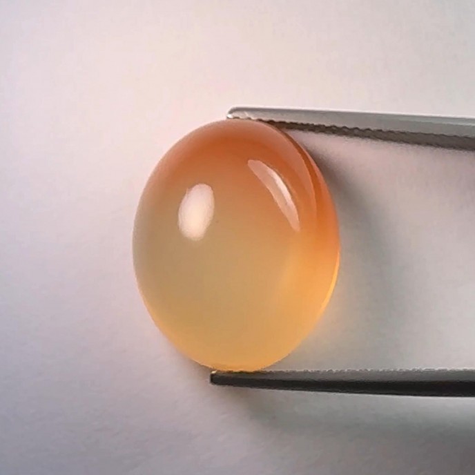 Natural Star Moonstone 18.82 Carats Golden Orange Oval Cabochon 19x15 mm Loose Gemstone - Image 3