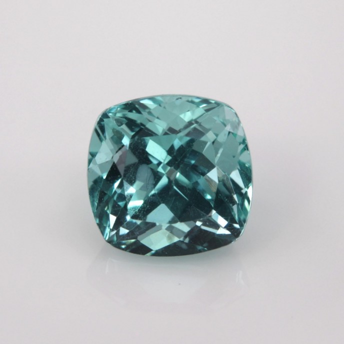Natural Apatite 1.74 Carats Paraiba Blue Green Antique Cushion 7x7 mm Loose Gemstone - Image 5