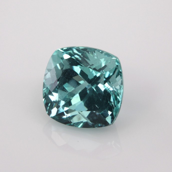 Natural Apatite 1.74 Carats Paraiba Blue Green Antique Cushion 7x7 mm Loose Gemstone - Image 2