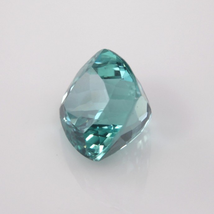 Natural Apatite 1.74 Carats Paraiba Blue Green Antique Cushion 7x7 mm Loose Gemstone - Image 3
