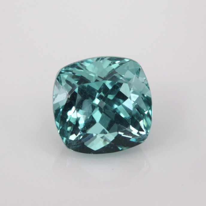 Natural Apatite 1.74 Carats Paraiba Blue Green Antique Cushion 7x7 mm Loose Gemstone - Image 7