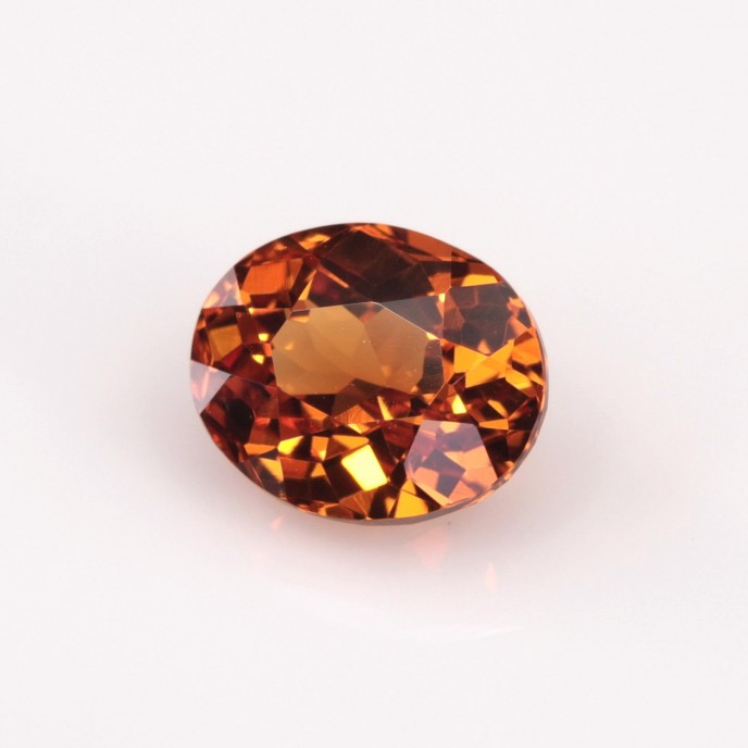 Natural Spessartite Garnet 1.69 Carats Mandarin Orange Oval 7x6 mm Loose Gemstone - Image 5