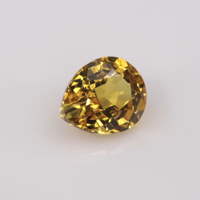 Natural Sapphire 0.88 Carats Golden Yellow Pear 6x5 mm Loose Gemstone - Image 3