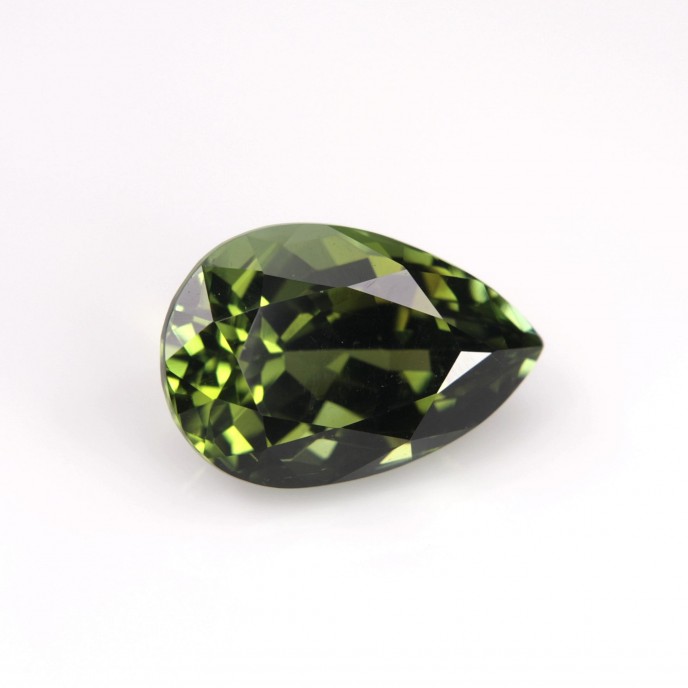 Natural Tourmaline 4.98 Carats Hunter Green Pear 12x9 mm Loose Gemstone - Image 3