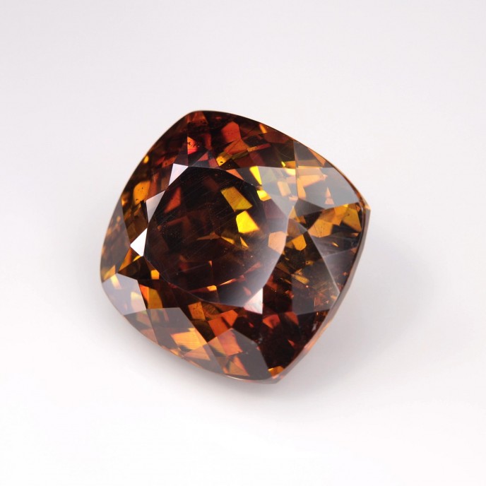 Natural Sphalerite 24.83 Carats Sunset Orange Cushion 16x15 mm Loose Gemstone - Image 2