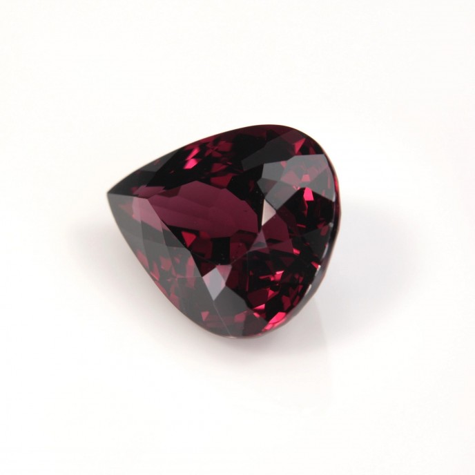 Natural Rhodolite Garnet 8.19 Carats Intense Red Pear 14x11 mm Loose Gemstone - Image 3