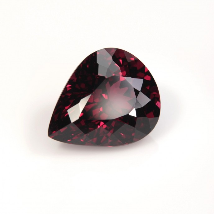 Natural Rhodolite Garnet 8.19 Carats Intense Red Pear 14x11 mm Loose Gemstone - Image 7