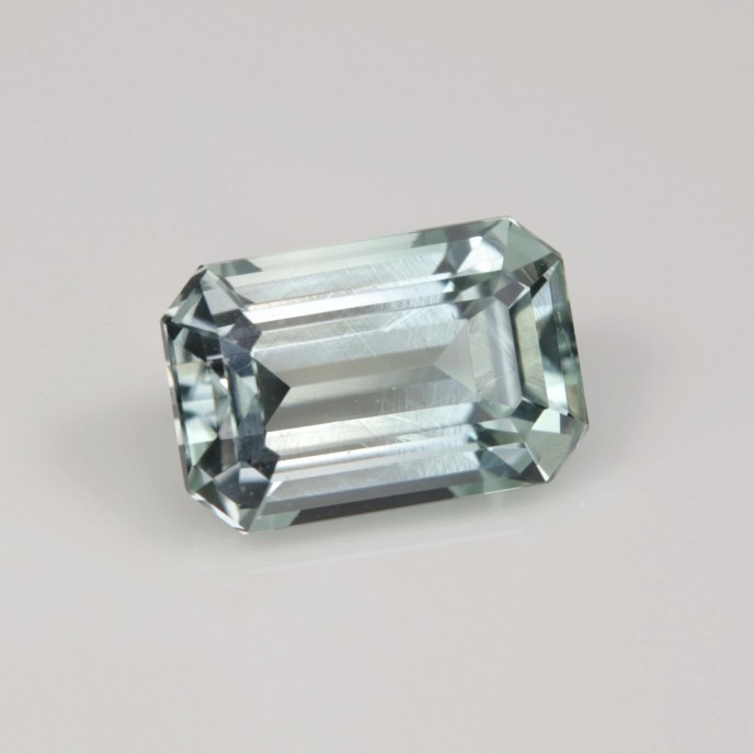 Natural Tourmaline 2.09 Carats Baby Mint Green Emerald 9x6 mm Loose Gemstone - Image 1