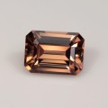 Natural Zircon 3.01 Carats Champagne Brown Emerald 9x6 mm Loose Gemstone - Image 3