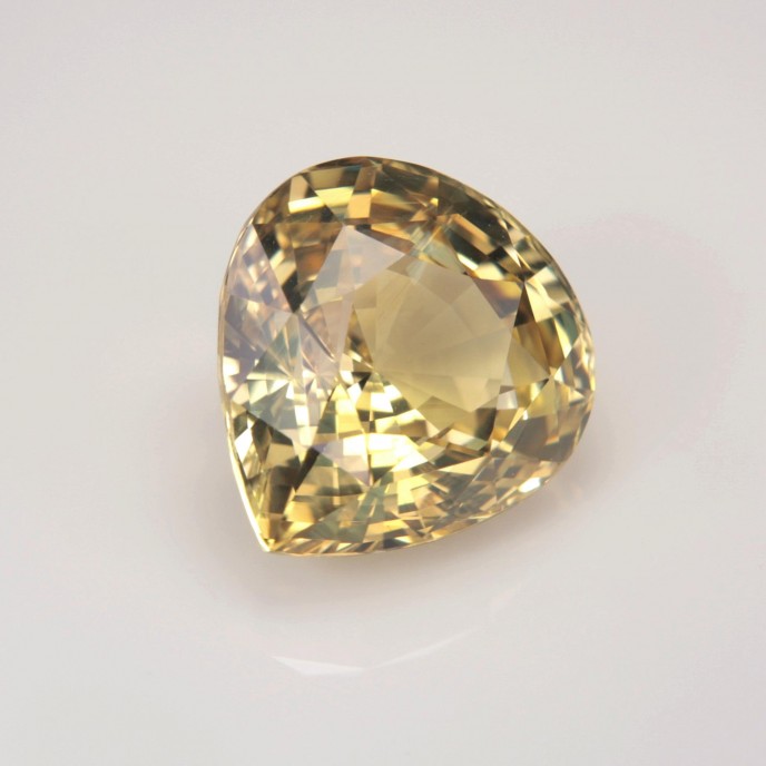Natural Zircon 4.63 Carats Sweet Yellow Pear 10x9 mm Loose Gemstone - Image 5
