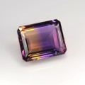 Natural Ametrine 41.36 Carats Purple To Golden Yellow Emerald 23x19 mm Loose Gemstone - Image 6