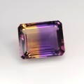 Natural Ametrine 41.36 Carats Purple To Golden Yellow Emerald 23x19 mm Loose Gemstone - Image 7