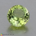 Natural Amblygonite 2.31 Carats Yellowish Green Round 8x5 mm Loose Gemstone - Image 1