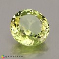 Natural Amblygonite 2.59 Carats Yellowish Green Round 9x5 mm Loose Gemstone - Image 1