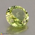 Natural Amblygonite 2.59 Carats Yellowish Green Round 9x5 mm Loose Gemstone - Image 2