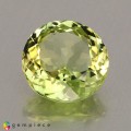 Natural Amblygonite 2.59 Carats Yellowish Green Round 9x5 mm Loose Gemstone - Image 3