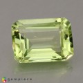 Natural Amblygonite 2.31 Carats Yellowish Green Emerald Cut 9x7 mm Loose Gemstone - Image 1