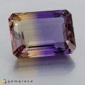 Natural Ametrine 17.53 Carats Purple To Golden Yellow Emerald 18x13 mm Loose Gemstone - Image 3