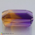 Natural Ametrine 54.35 Carats Purple To Golden Yellow Emerald Cut 24x21 mm Loose Gemstone - Image 3