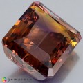 Natural Ametrine 54.35 Carats Purple To Golden Yellow Emerald Cut 24x21 mm Loose Gemstone - Image 4