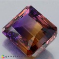 Natural Ametrine 54.35 Carats Purple To Golden Yellow Emerald Cut 24x21 mm Loose Gemstone - Image 5