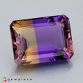 Natural Ametrine 33.51 Carats Purple To Golden Yellow Emerald Cut 22x17 mm Loose Gemstone - Image 5