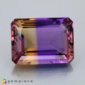 Natural Ametrine 33.51 Carats Purple To Golden Yellow Emerald Cut 22x17 mm Loose Gemstone - Image 2