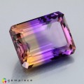 Natural Ametrine 33.51 Carats Purple To Golden Yellow Emerald Cut 22x17 mm Loose Gemstone - Image 4
