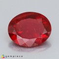 Natural Andesine 1.86 Carats Blood Red Oval 10x8 mm Loose Gemstone - Image 5