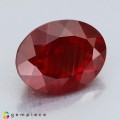 Natural Andesine 2.57 Carats Blood Red Oval 10x8 mm Loose Gemstone - Image 4