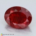 Natural Andesine 2.57 Carats Blood Red Oval 10x8 mm Loose Gemstone - Image 2