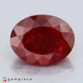 Natural Andesine 2.57 Carats Blood Red Oval 10x8 mm Loose Gemstone - Image 1