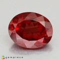 Natural Andesine 2.11 Carats Vivid Red Oval 10x8 mm Loose Gemstone - Image 3