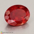 Natural Andesine 2.09 Carats Blood Red Oval 10x8 mm Loose Gemstone - Image 1