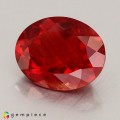 Natural Andesine 2.09 Carats Blood Red Oval 10x8 mm Loose Gemstone - Image 2