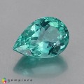 Natural Apatite 3.94 Carats Paraiba Blue Green Pear 12x8 mm Loose Gemstone - Image 1