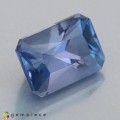Natural Apatite 3.08 Carats Steel Blue Emerald Cut 10x7 mm Loose Gemstone - Image 4